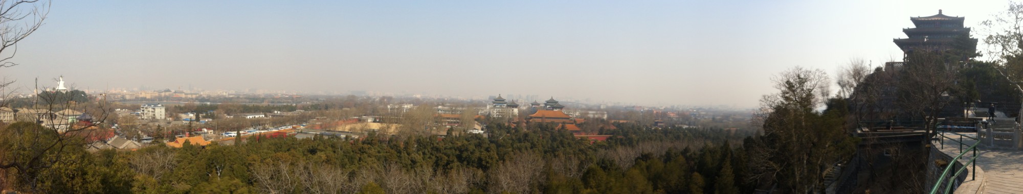 Vue depuis la montagne de charbon